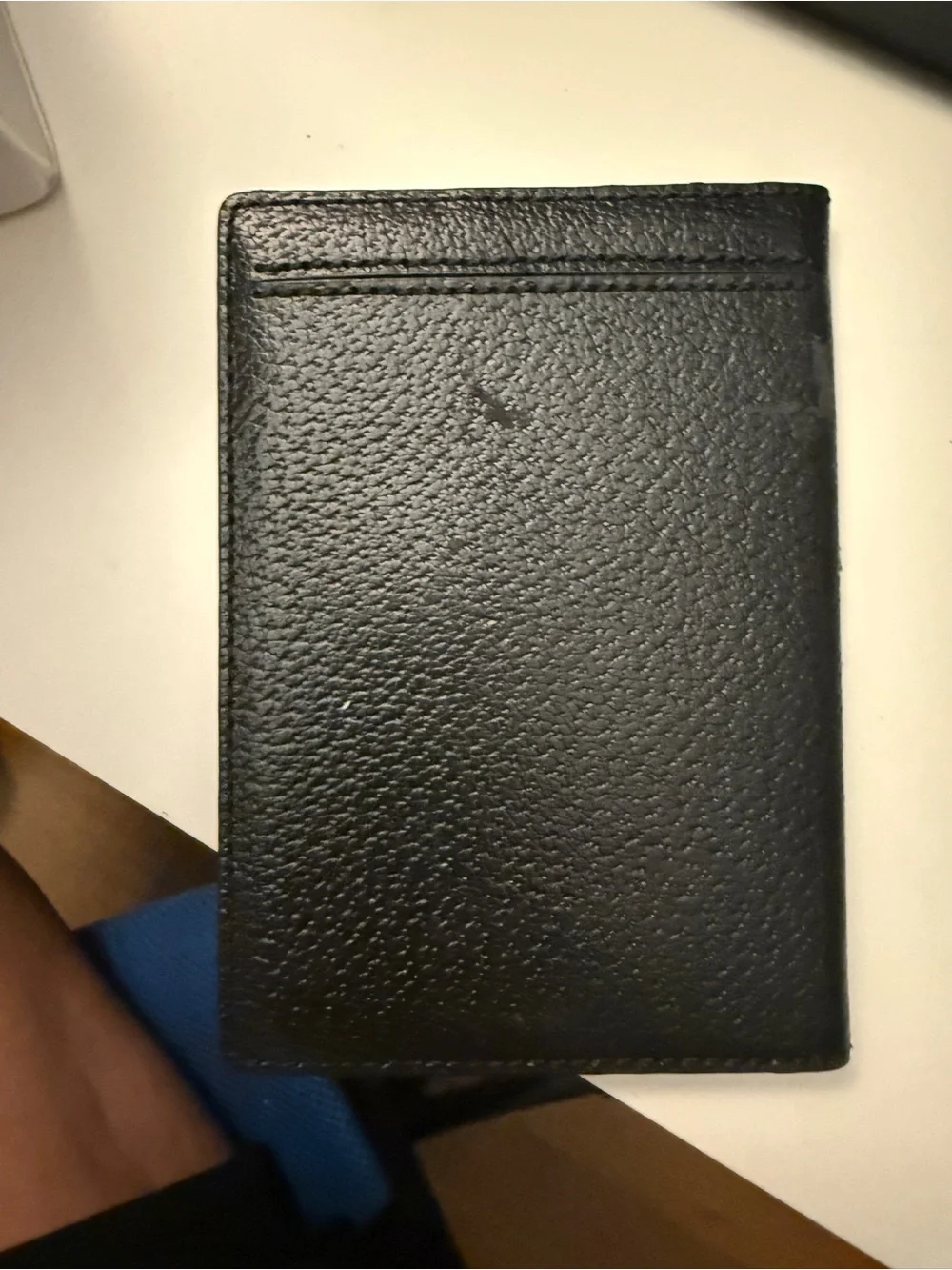 kate spade Black Leather Travel Wallet with Gold Accent